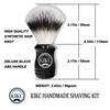 KIKC Handmade Synthetic Shaving Brush - Shave Brush for Wet Shave With Shaving Cream & Soap- Best Shave of Your Life for Safety Razor, Double Edge Razor, Straight Razor or Shaving Razor view 4