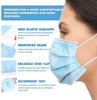 Disposable Blue Mask Surgical mask pack of 50 pieces Disposable Masks 3 ply layeonic Use and Throw Masks Pack of 50 Pcs Pin Certified by CE ISO GMP Best for Men Women(50-blue). view 4