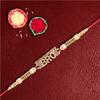 SFU E Com Chocolate Gift Pack Combo | Rakhi Chocolate for Brother | Designer Diamond Bro Rakhi with Chocolates | Roli, Chawal, Chandan, Misri | 288 view 2