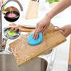 FING Cleaning Supplies Sponges Silicone Scrubber for Kitchen Non Stick Dishwashing & Baby Care Sponge Brush Household Health Tool (Multicolor, 3 pcs) view 3