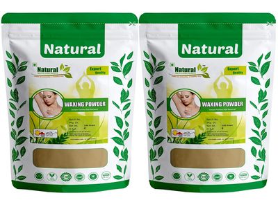 Natural Health and Herbal Products Multani Mitti Flavour Waxing Powder Instant Hair Remover for All Types of Hair & Skin, Hands, Legs, Underarms, Bikini (Private Part) Area (100 g * 2 Pack)