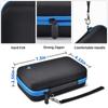 Travel Case Compatible with Gillette Heated Razor for Men, Starter Shave Kit Storage Holder for Blade Refills, Clipper Guards, Charging Dock and Accessories-Blue(Box Only) view 4