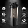 Cool Indians Protein Shaker Bottle with Wrist Support Band for Gym Sport & Exercise l Weightlifting l Powerlifting l Wrist Wrap l Gym Shaker l Shaker Bottle l Gym Water Bottle. (Black) view 2