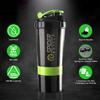 COOL INDIANS Protein Shaker Bottle with Wrist Support Band for Sport & Exercise l Weightlifting l Powerlifting l Wrist Wrap l Gym Shaker l Shaker Bottle l Gym Bottle (500) ML. (Green Black) view 2