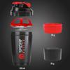COOL INDIANS Protein Shaker Bottle with Wrist Support Band for Sport & Exercise l Weightlifting l Powerlifting l Wrist Wrap l Gym Shaker l Shaker Bottle l Gym Bottle (500) ML. (RED Black) view 4