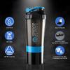 COOL INDIANS Protein Shaker Bottle with Wrist Support Band for Sport & Exercise l Weightlifting l Powerlifting l Wrist Wrap l Gym Shaker l Shaker Bottle l Gym Bottle (500) ML. (Blue Green) view 2