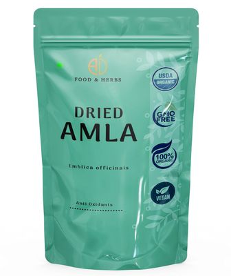 A D Food & Herbs Dried Organic Amla/Amalki/Emblica Officinais Combo Pack (_ 50 Gms)