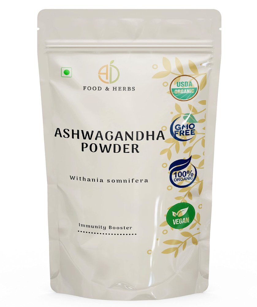 A D Food & Herbs Organic Ashwagandha Powder/Withania Somnifera/Indian Ginseng Roots Powder (- 20 Gms)