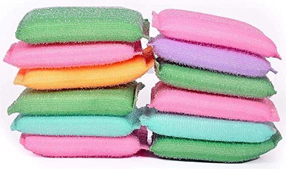DOMUM Scratch Proof Kitchen Utensil Scrubber Pad, Standard, Reusable - (Pack of 12).