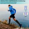 2 Pairs Zipper Compression Socks, 15-20 mmHg Closed Toe Compression Stocking with Zipper for Women and Men view 2