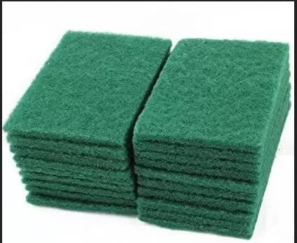 DOMUM Easy Shine Dish Wash Scrub Green Pad, Multipurpose Scrub, Utensil Scrubber, Green Scrub (Pack of 20).