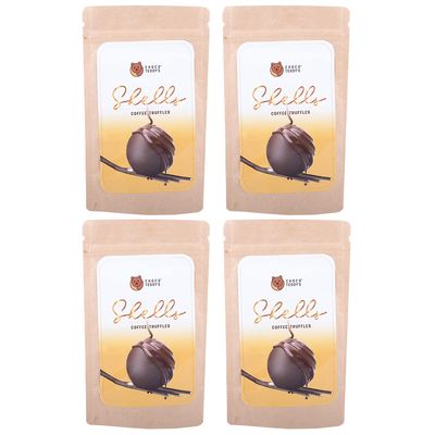 Choco Teddy's Shells Chocolate Truffles (24 Truffles) Pack of 4-408 g (Coffee-Coffee-Coffee-Coffee)