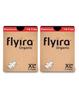 Flyira Premium Organic Sanitary Pads-XXL, 22 Pads Pack Of 2 | 100% Pure Organic Cotton, Rash Free Cottony Soft 320 MM Pads | Free Bio-Degradable Bags Inside Every Box view 1