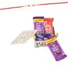 SFU E Com Chocolate Gift Box Combo | Rakhi Chocolate for Brother | Pearl Rakhi with Chocolates | Roli, Chawal, Chandan, Misri | 200 view 1