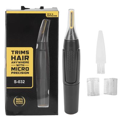 Men Electric Trimmer, Detachable Washable Cutter Head Double Blades Low Noise Hair Removal Machine with USB Rechargeable Electric Beard Trimmer for Men
