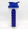 Eco Shopee SHOPPING SIMPLIFIED Pill Box Organizer with Water Bottle Weekly Seven Compartments with Drinking Bottle - (P 600) (Blue) view 1