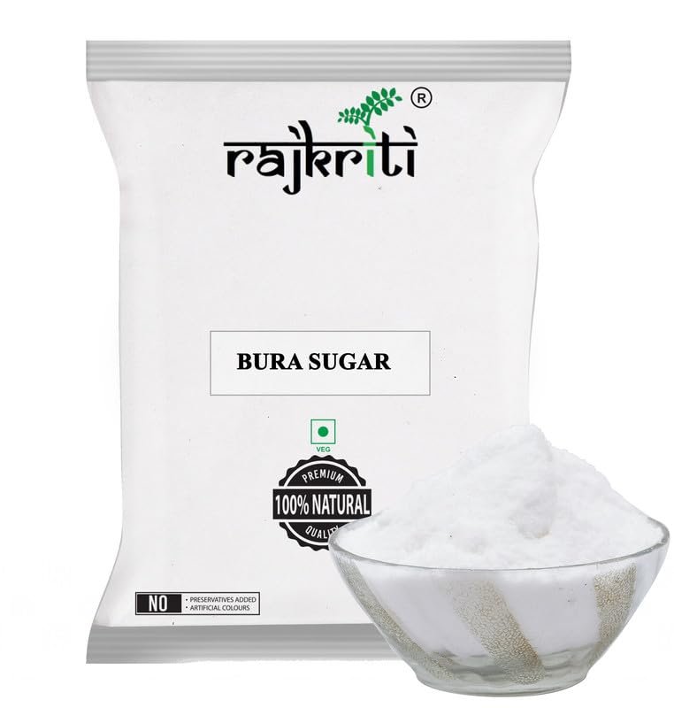 Rajkriti Natural Sulphurless Bura Sugar Powder for Mithai/Lassi, 2Kg
