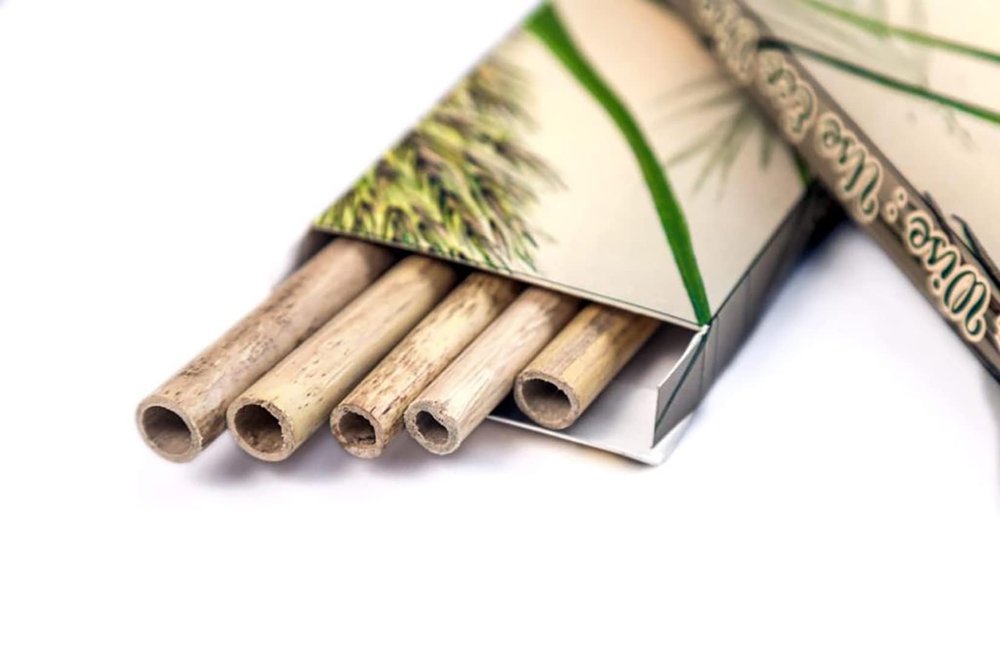 Ecovise Wood Straws for Drinking Ultimate Solution to Plastic and Paper Based Straws, Bamboo Straws Pack of 35 (Brown)
