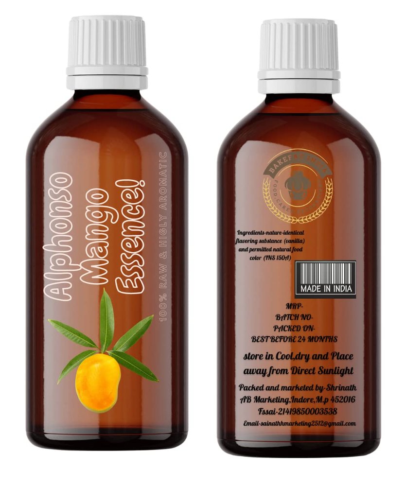 Fragaboo Food Flavours Alphonso Mango Baking Essence-100ml/3.30oz