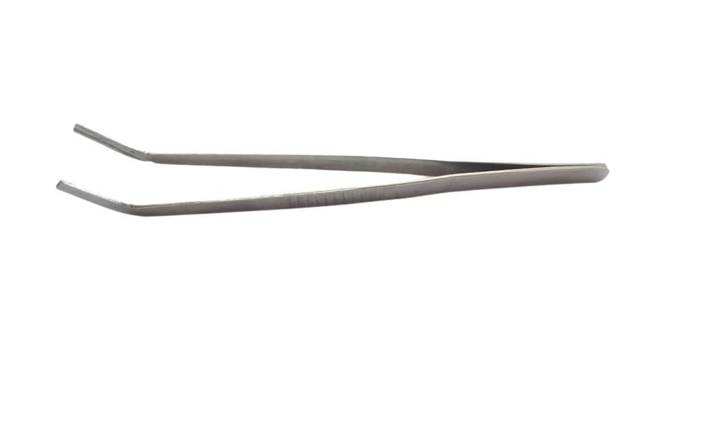 Kshama Straw Holding Tweezers Forceps 7 Inch | Rust Proof Stainless Steel Veterinary AI Tool | Reproductive Equipment for Animal Breeding (1 Piece)