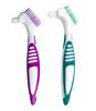 Mckkor Premium Hygiene Denture Cleaning Brush Set, Multi-Layered Bristles & Ergonomic Rubber Handle, for Denture Care(Pack of 2) view 1