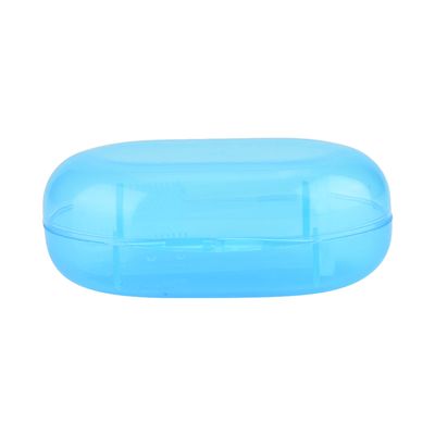 Baby Finger Toothbrush, Massage Gums Transparent Baby Teeth Massager Dual Sided for Daily Use for Infant(Blue)