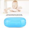 Baby Finger Toothbrush, Massage Gums Transparent Baby Teeth Massager Dual Sided for Daily Use for Infant(Blue) view 2