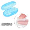 Baby Finger Toothbrush, Massage Gums Transparent Baby Teeth Massager Dual Sided for Daily Use for Infant(Blue) view 4