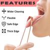 Copper Tongue Cleaner for Adults and Kids Fights Bad Breath Oral Care Tongue Cleaner, Easy to Use Travel Friendly- Pack of (2) view 4