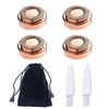 LinMei Facial Hair Remover Replacement Heads for Finishing Touch Flawless Facial Hair Removal Tool for Women (Shaver Head 4PCS + Velvet Bag + 2 Brushes) view 1
