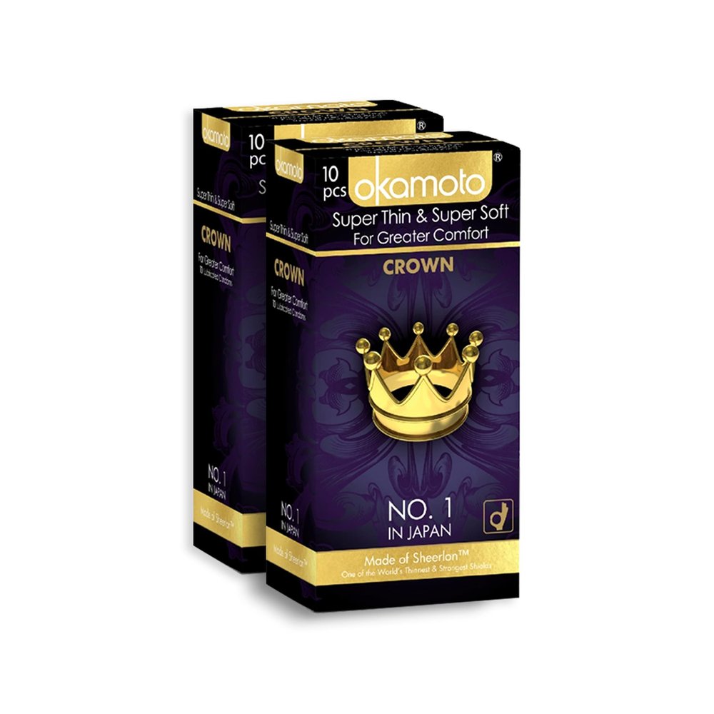 OKAMOTO Japans Best Crown Condoms | Ultra thin Condoms | No. 1 in Japan | 2 x 10s
