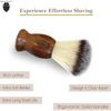 UrbanMooch Travel Essential Shaving Kit For Men | Wooden Razor, Premium Shaving Cream, Sheesham Wood Shaving Brush, Shaving Kit Pouch | Made In India view 4