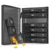 ABSOK Weekly Pill Box Organiser 3 Times A Day, Travel 7 Day Tablet Boxes with Large Compartments for Medicine, Easy to Read AM/PM Compartments Monday to Sunday for Travel & Purse (Black) view 1