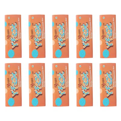 Choco Teddy's YFast Bars (10 Choco Bars) Multigrain Chocolate Bar Pack of 10-550 g (Mango)