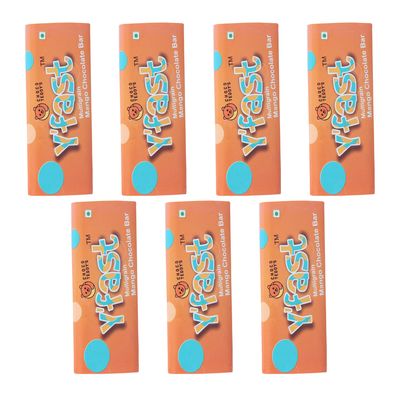 Choco Teddy's YFast Bars (7 Choco Bars) Multigrain Chocolate Bar Pack of 7-385 g (Mango)