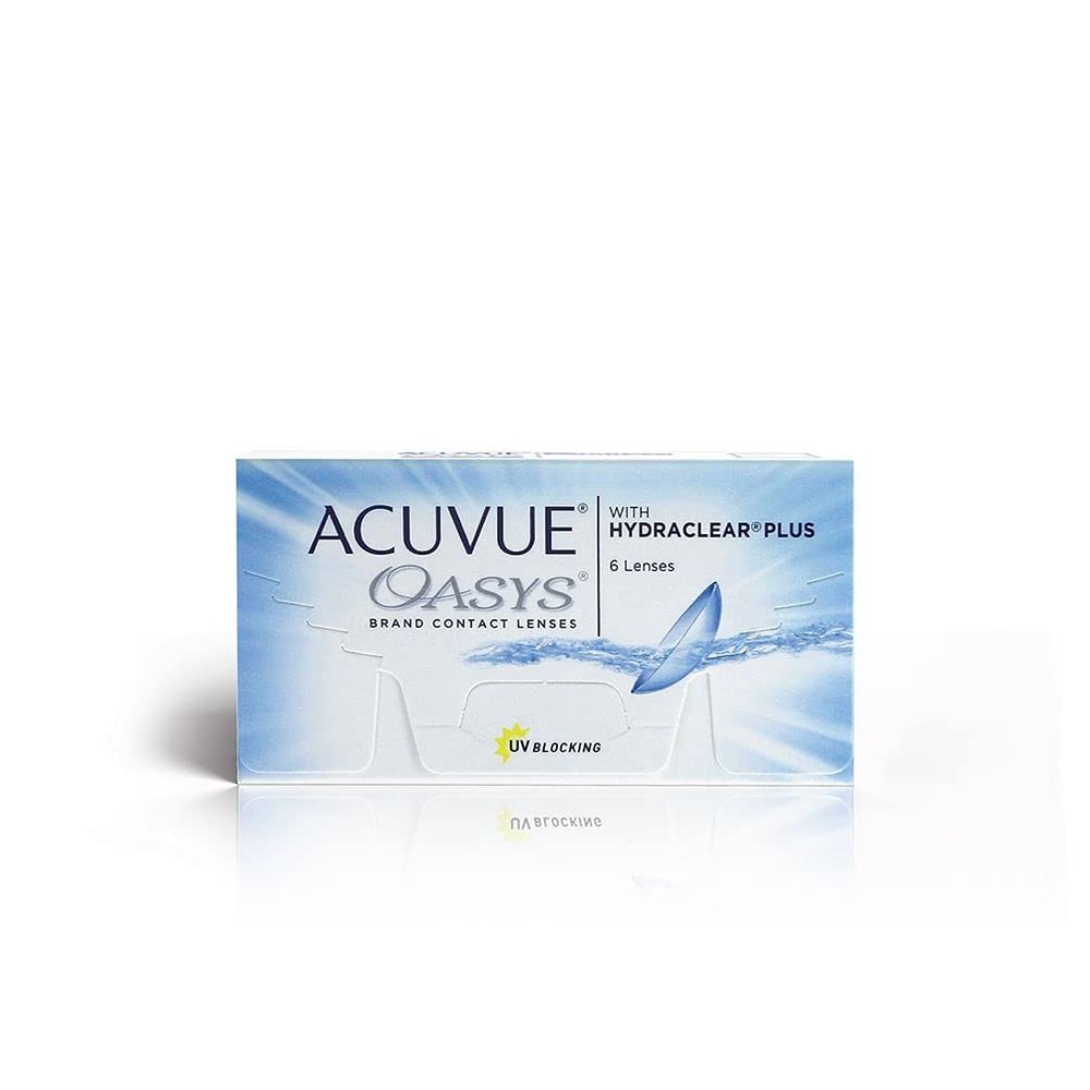 ACUVUE - Oasys with Hydraclear Plus - Two Week Reusable Contact Lenses (-3.75, Clear, Pack of 6 lenses) | From Johnson&Johnson