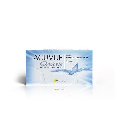 ACUVUE - Oasys with Hydraclear Plus - Two Week Reusable Contact Lenses (-7.5, Clear, Pack of 6 lenses) | From Johnson&Johnson