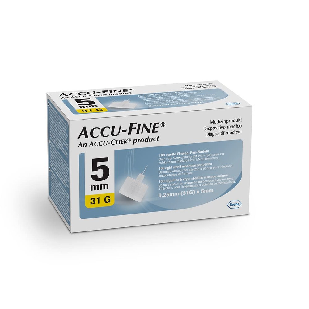Accu Fine Insulin Pen Needles Pack Of 100 (31G) * 5Mm