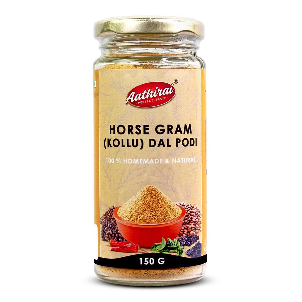 Aathirai Horse Gram/Kollu Paruppu Podi - 150 Gms | No Preservatives | 100% Fresh & Natural | Homemade Paruppu Podi/Instant Dal Rice Mix/Dal Rice Powder/Chutney Powder
