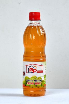 Gharkul Pickles Homemade Awala Amla Squash Syrup Sharbat (500ml) Pack Of 2