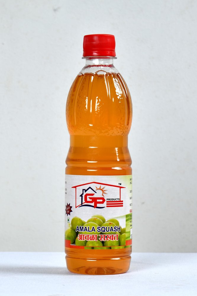 Gharkul Pickles Homemade Awala Amla Squash Syrup Sharbat (500ml) Pack Of 2