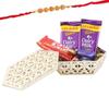 SFU E Com Chocolate Gift Box | Rakhi Chocolate for Brother | Sandalwood Design Rakhi with Chocolates | Roli, Chawal, Chandan, Misri | 196 view 1