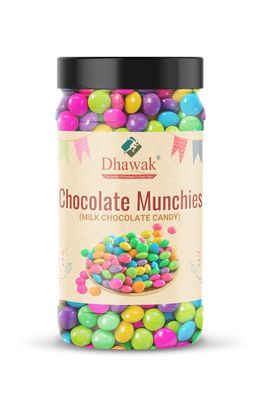 Dhawak Gems Chocolate Munchies Buttons 800 gms |Jar Pack|