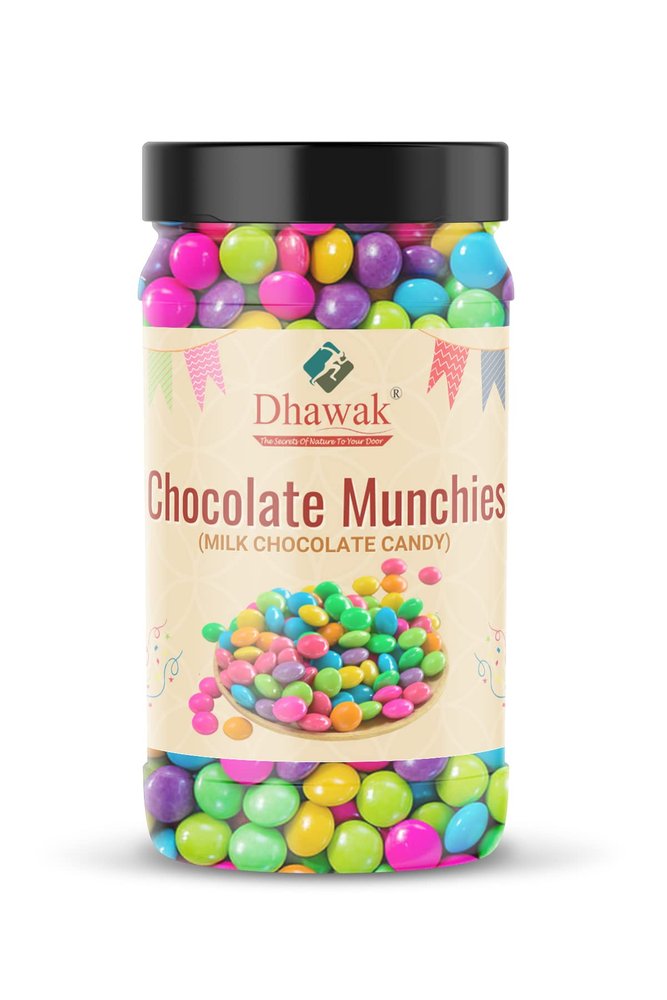 Dhawak Gems Chocolate Munchies Buttons 800 gms |Jar Pack|