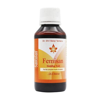 Santulan Ayurveda, Femisan Oil-100ML Each, (Pack Of 2), For Picchu and get Golden Oldie Herbs, Sukanthi Pills-1gm