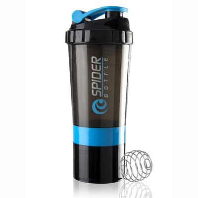 COOL INDIANS Promotion Protein Shaker Bottle with 2 Extra Compartment Jars, Water Shaker Bottle with Storage for Energy Powder Protein Nutrition Shaker Bottle for Gym Come with Compartment