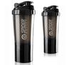 Cool Indians Premium Protein Shaker Bottle Combo with 2 Extra Compartment for Gym, Sports & Exercise l Shaker Bottle | Gym Shaker l Protein Shaker | Sipper Bottle 500 ML. (Black) view 1