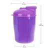 EZY DOSE Vitamin Organizer, 6 Large Compartments, 30-Day Vitamin and Medicine Storage, Purple (70076P) view 2