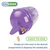 EZY DOSE Vitamin Organizer, 6 Large Compartments, 30-Day Vitamin and Medicine Storage, Purple (70076P) view 4