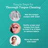 GuruNanda Tongue Scraper (Pack of 2), Stainless Steel Tongue Scraper for Oral Hygiene, Bad Breath Treatment, Medical Grade 100% Stainless Steel Tongue Cleaner with Travel Case for Adults & Kids view 4